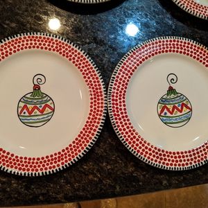 Simply Christmas Ornament Salad Plate